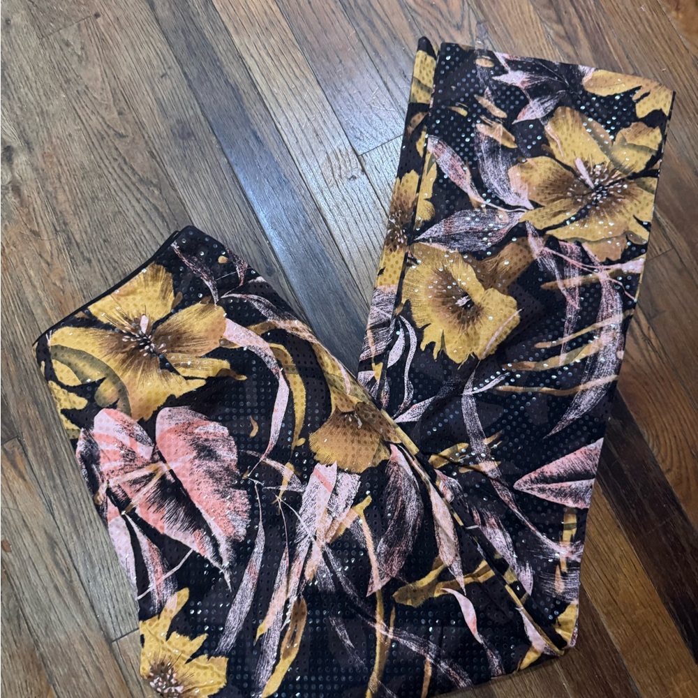 Cache Multicolor Patterned pants